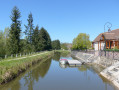 Canal de Berry et embarcadère- Drevant Canal de Berry et embarcadère- Drevant