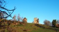 Les ruines du château de Bocsozel depuis Gillonnay Les ruines du château de Bocsozel depuis Gillonnay