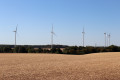 Le parc éolien, le ruisseau du Liennet et la forêt de Bommiers à Vouillon Le parc éolien, le ruisseau du Liennet et la forêt de Bommiers à Vouillon