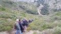 La piste des Lombards par la crête La piste des Lombards par la crête