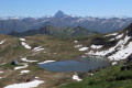 Col, lac et refuge d'Arlet depuis Aubise Col, lac et refuge d'Arlet depuis Aubise